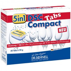 Indaplovių tabletės 5 in 1 DSC COMPACT TABS